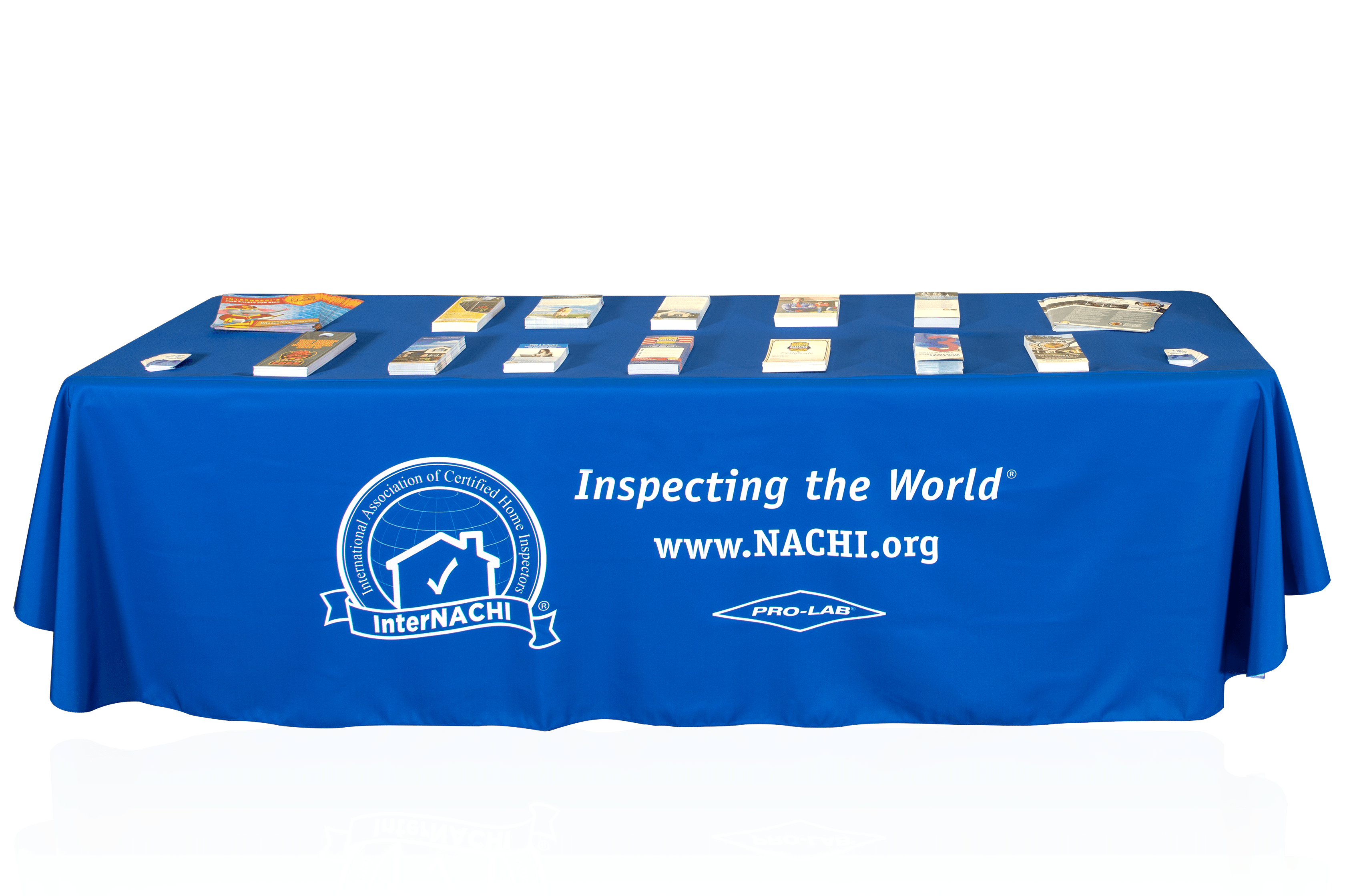 InterNACHI trade expo tablecloths. Free to members who have booths at